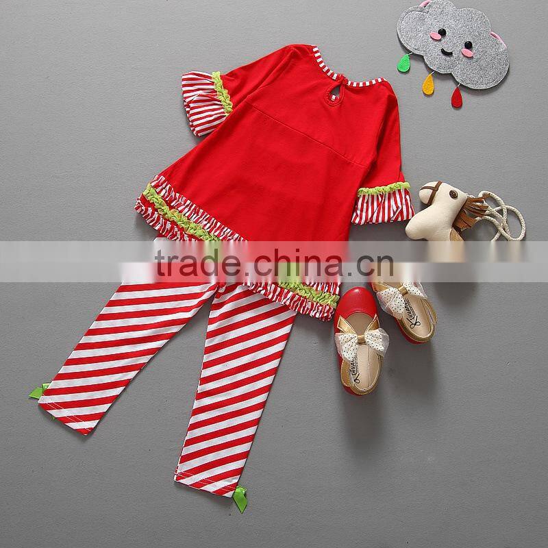 Santa Claus Stripe High Quality Christmas Children Outfit