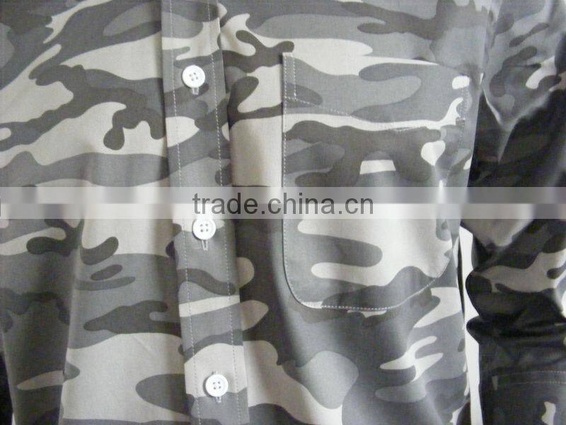 men's camouflage work shirt