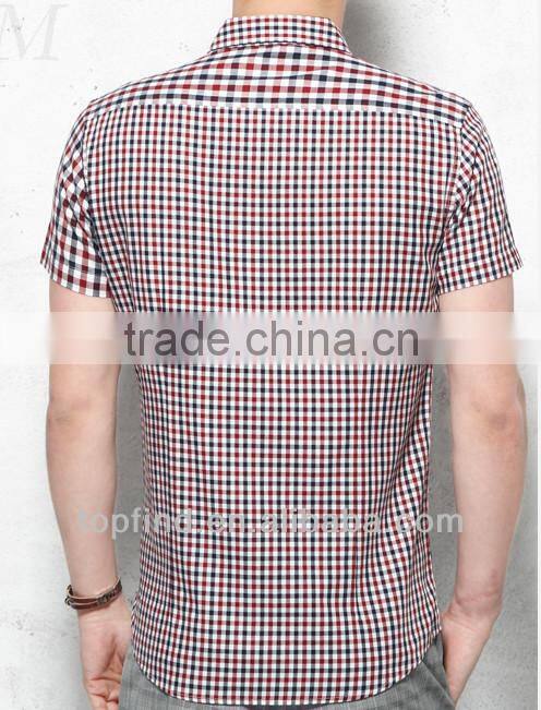 latest new design cotton plaids men shirts shirt manufacturer in China
