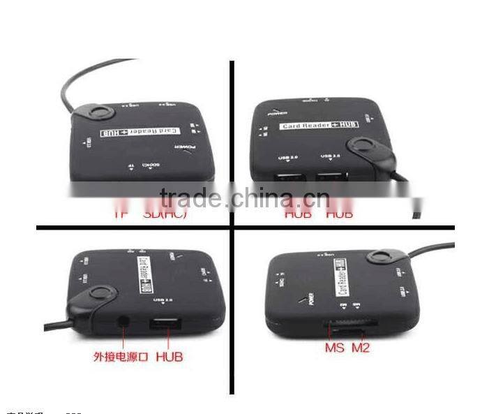 Manufacturers Wholesale Multi-function Mobile phone OTG Card Reader Combo HUB 7in-1 Multi-function Hub