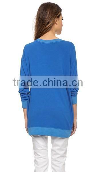 Vintage Inspired Top Stitched Women's Sweatshirt