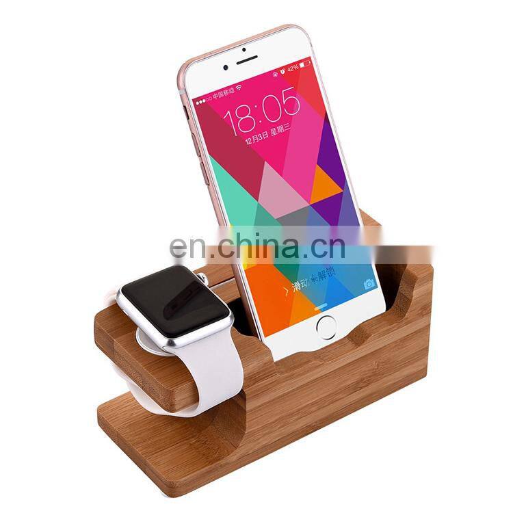 High use wood office gift wood cell phone stand with good quality