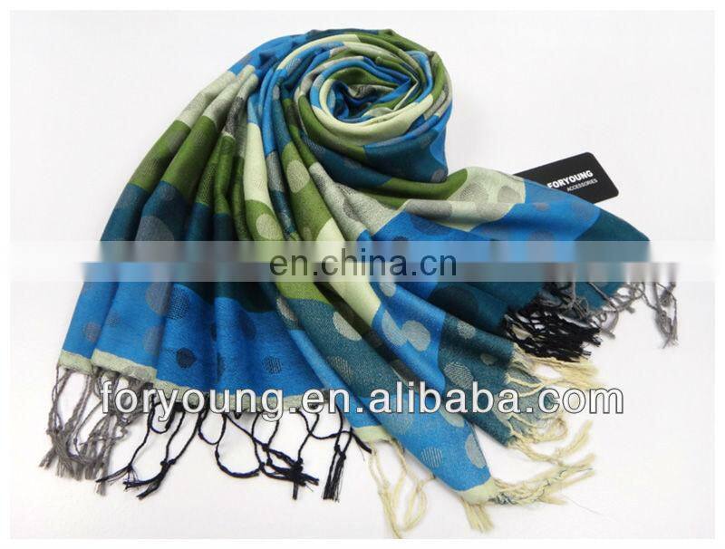 polka dot woven scarf