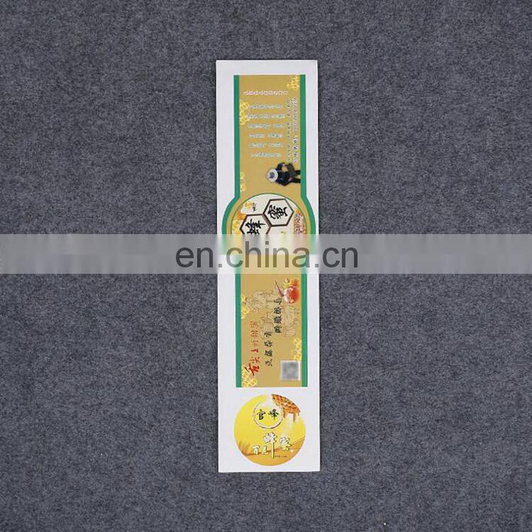 customized printing logo self adhesive sticker for healthy honey product thermal sensitive paper label