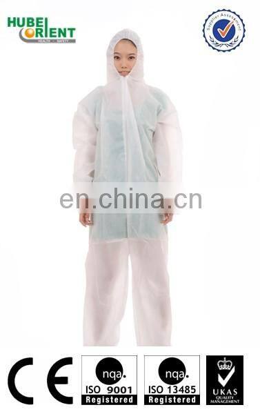 Disposable Non woven coverall with elastic hood for sale