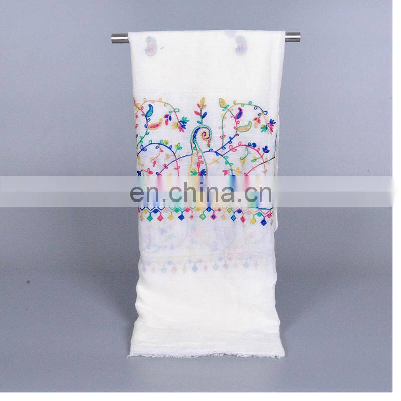China Big Factory Good Price latest fashion hijab scarf with fringe