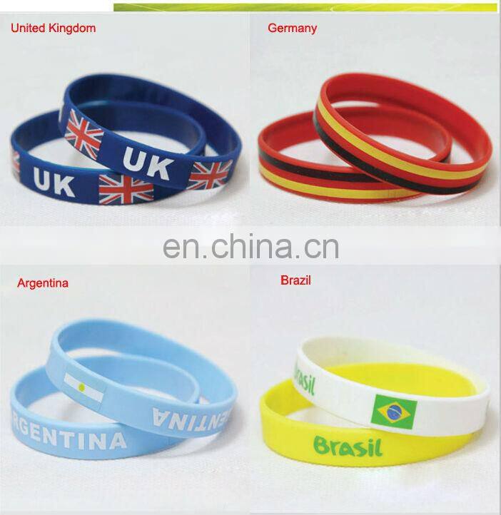 China made 3/4 inch Printing Barcode silicone rubber wristband watch