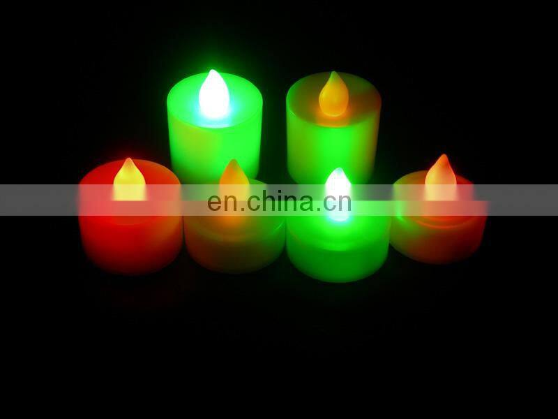 led candles with real flame/led bulb lights candle for deco/color led candle with battery
