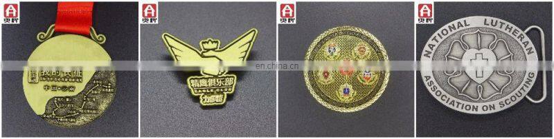 Good quality brass 3D india flag badge