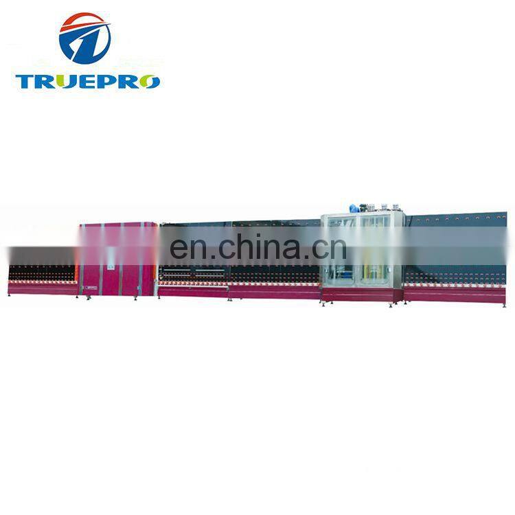 Full automatic insulating glass flat-pressing production line