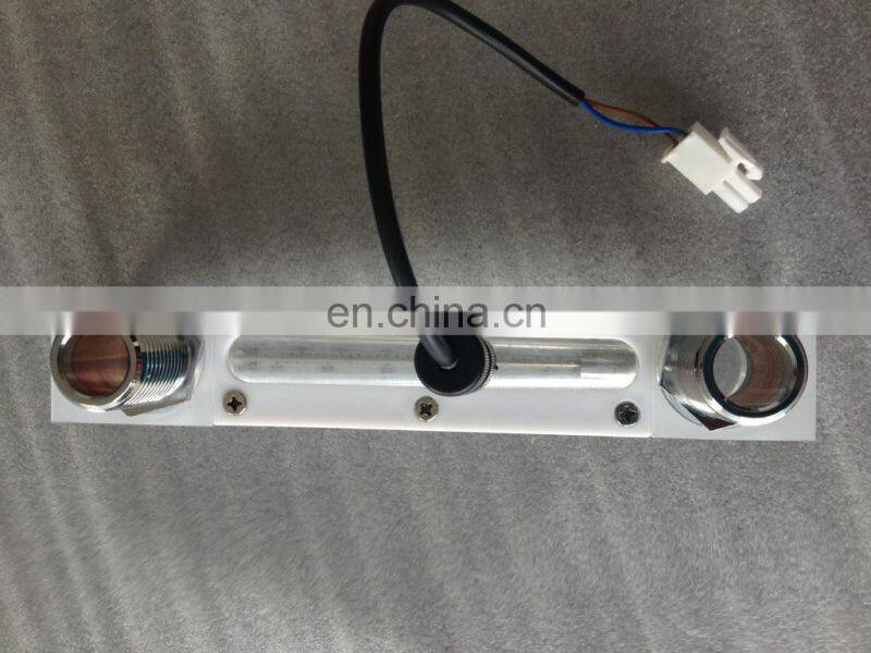 Plexiglass water meter with sensor