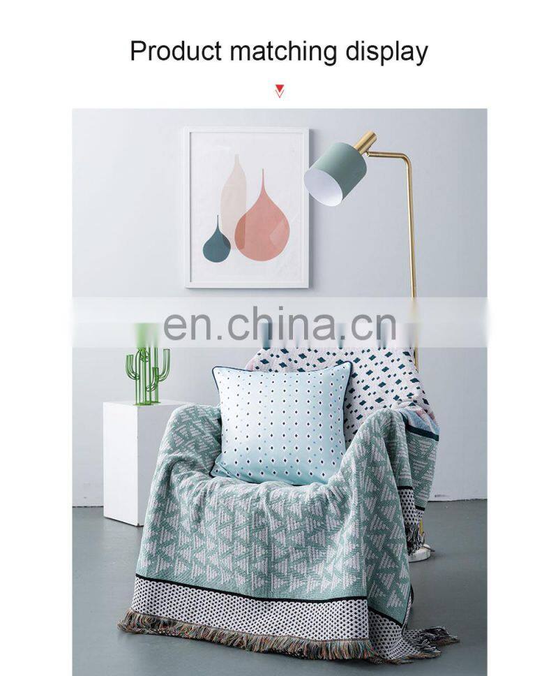 RAWHOUSE Wholesale price satin geometric pillowcase 45*45cm cushion covers set