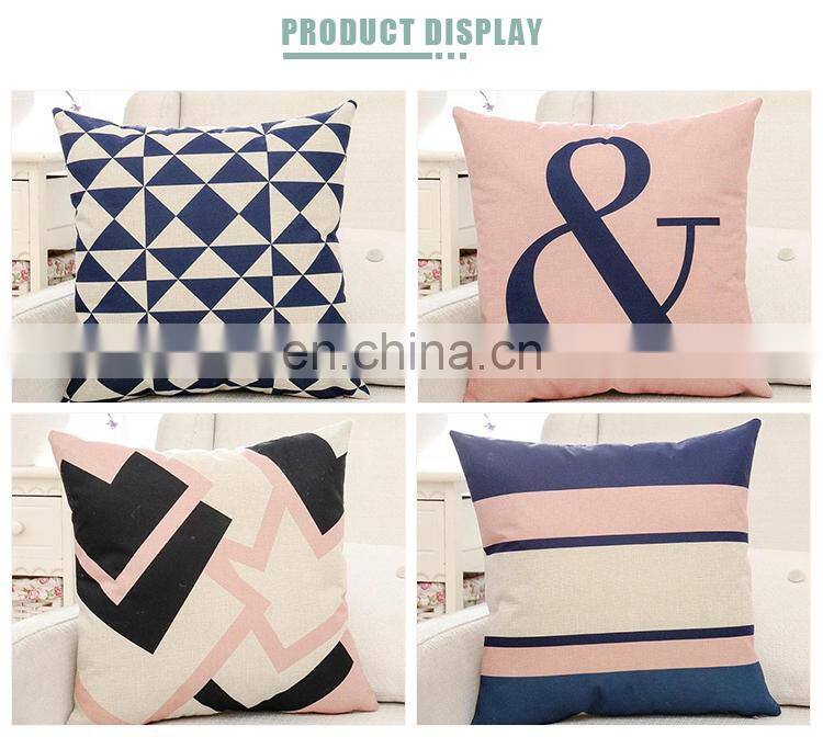 English alphabet Geometric pattern car sofa bed fashion cushion