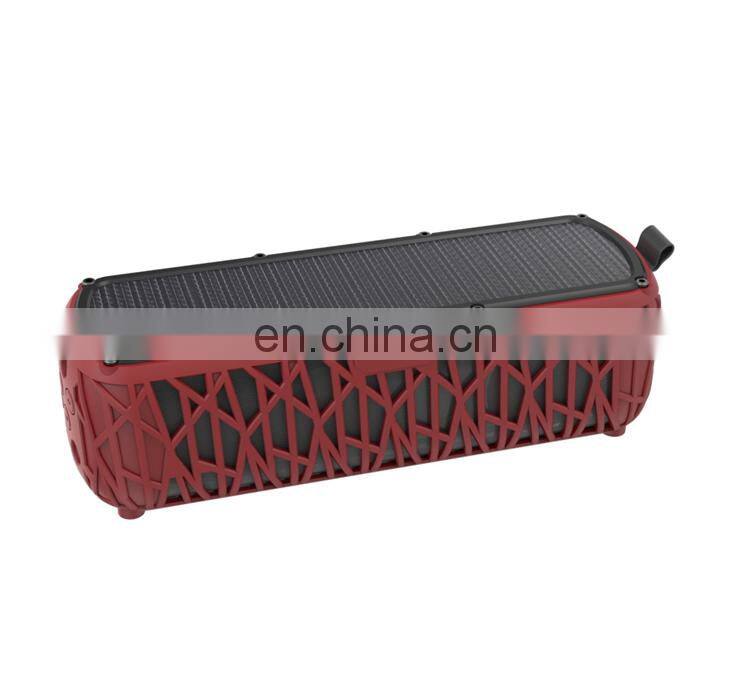 bluetooth speaker waterproof Solar speakers 5200mAh column speaker active Wireless Speaker