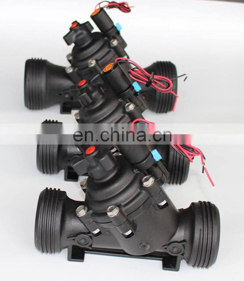 solenoid controlled valve with 2-Way Internal Controls and Trio integrated Open-Auto-Close manual selector