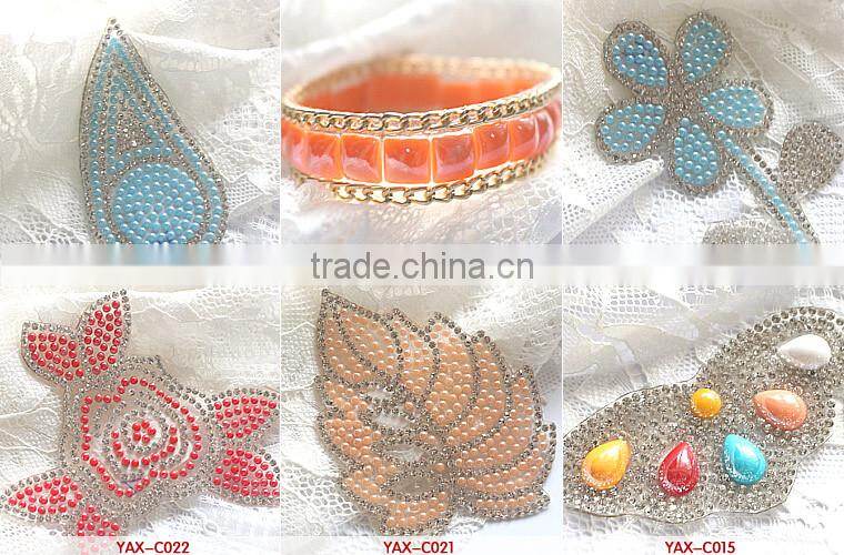 N-0912 china manufacture rhinestone applique for clothing