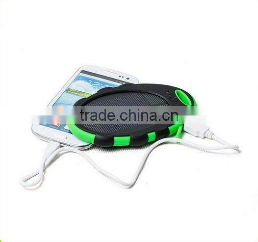 5000mah solar energy power bank, waterproof solar power bank charger