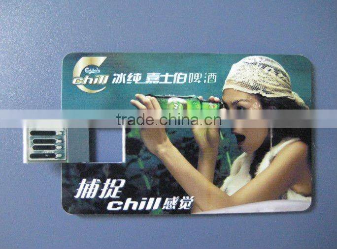 hot promotional super thin credit card usb flash drive 4gb usb flash drive