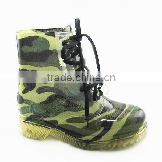 Cute Transparent Martin Boots For Kids