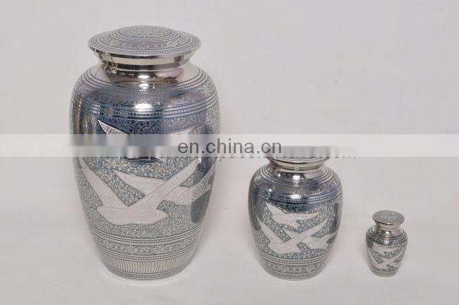 gold plated metal antique urns for sale