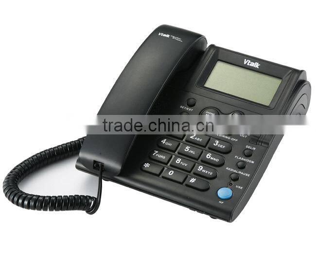 plastic corded single line call center office telephone