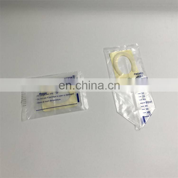 Medical disposable pediatric urine collection bag for child