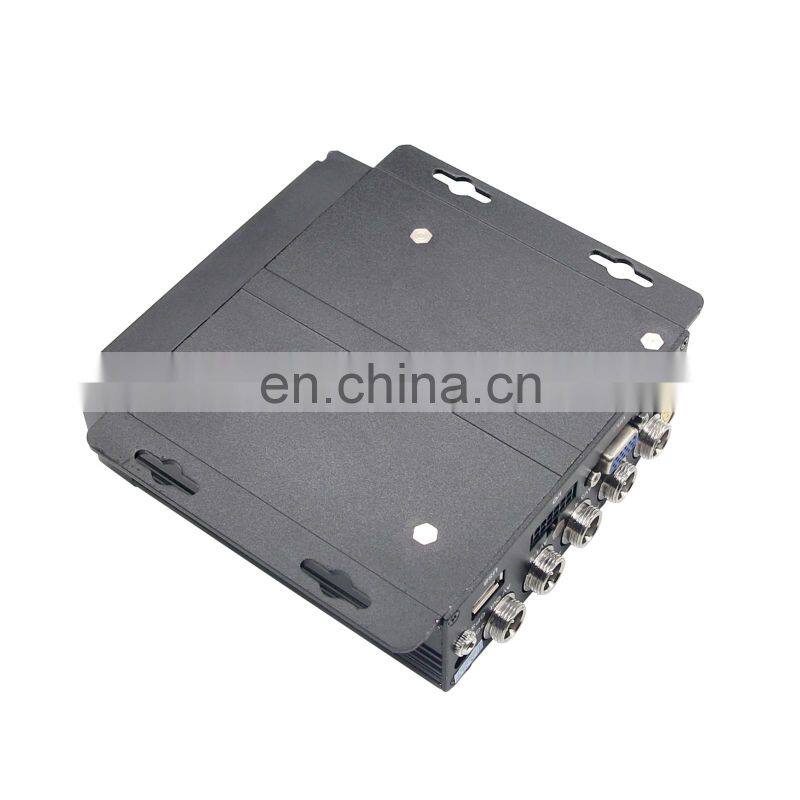 4CH Vehicle Car Mobile DVR Security Video Recorder with 4 CCD Camera Cable Remote