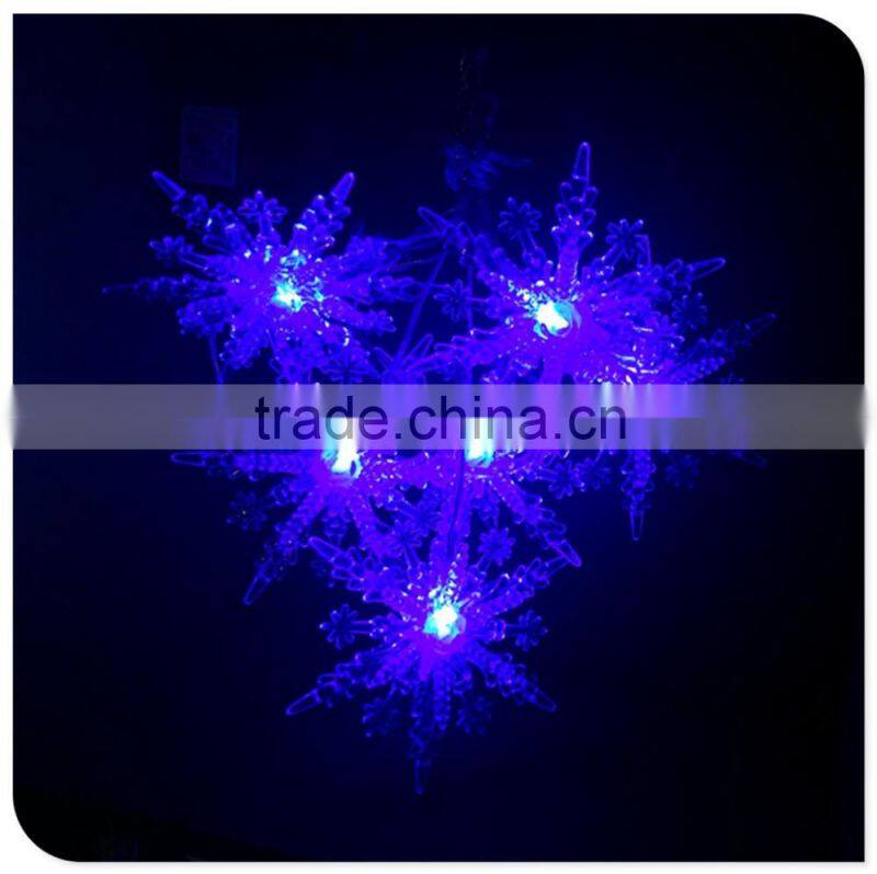 blue color 5 snowflake led decorative light holiday light