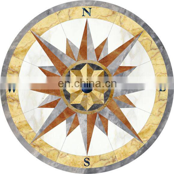 wall tile medallions waterjet tile marble,stone waterjet marble inlay