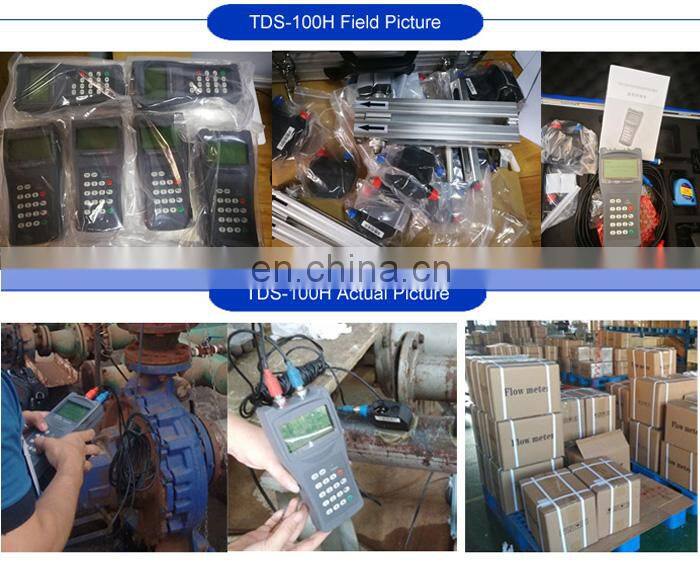 Taijia tds-100h ultrasonic water flow meter handheld ultrasonic flow meter ultrasonic portable flowmeter