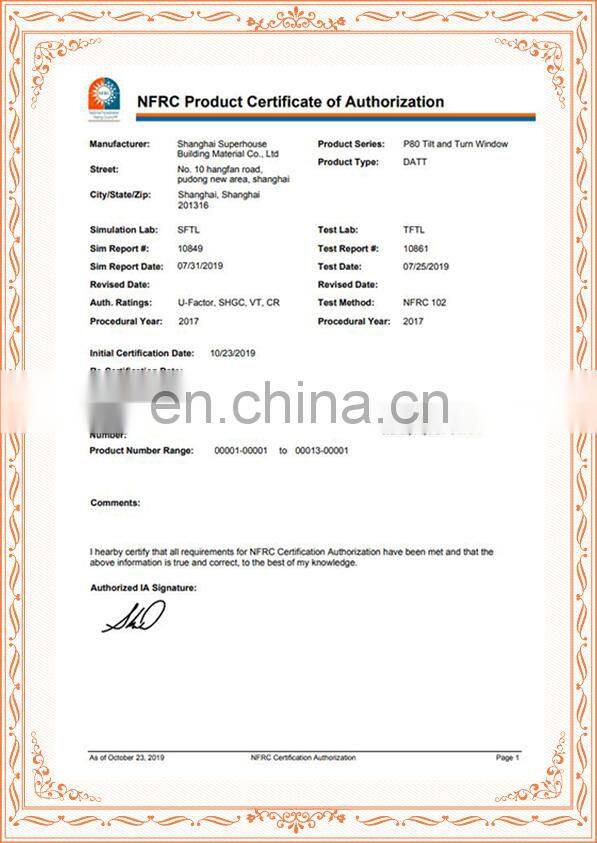 Superhouse City center high level curtain wall window wall screen aluminum tempered glass door window