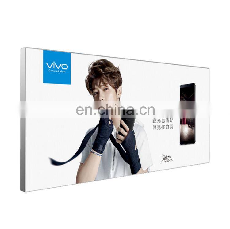 Custom-made Advertising LED PVC Soft Film Lightbox ( Lightbox frame with lamp strip +soft film and image printing,complete )