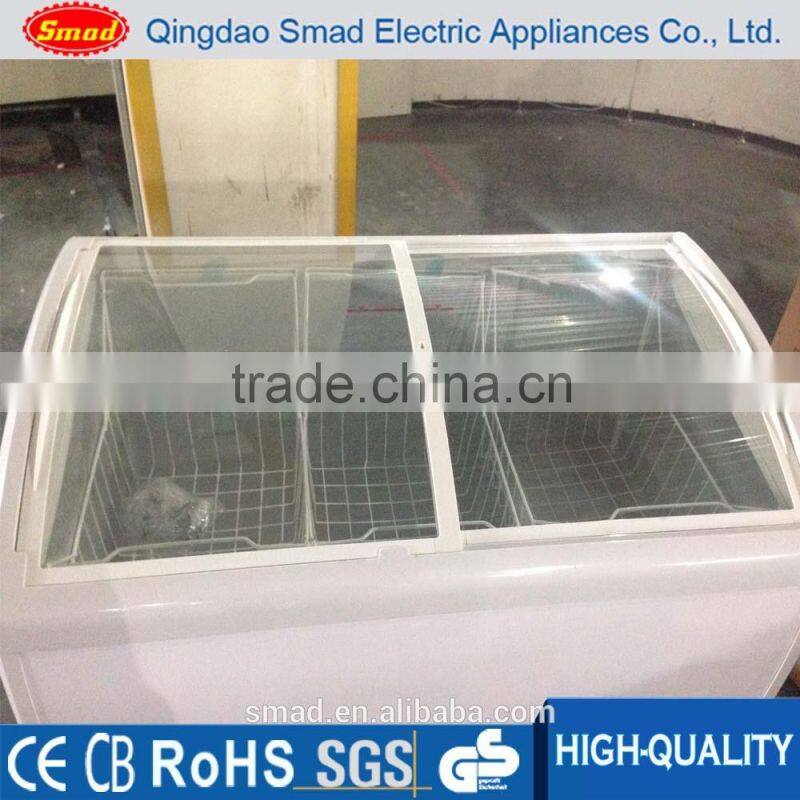 Ice cream continous freezer /Grey frame chest freezer for sale