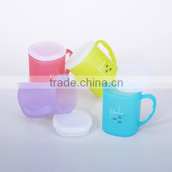 Ripple Design Portable Microwave Soup Mug with Cover