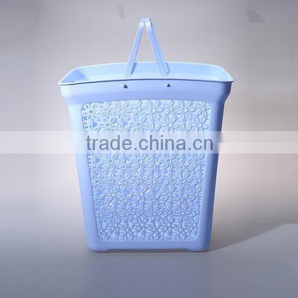 creative design rectangular washing basket with lid