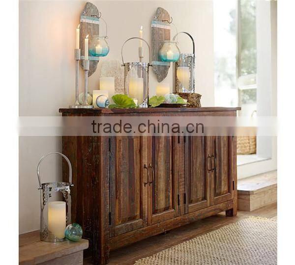 bowl shape clear color metal material hanging candle holder