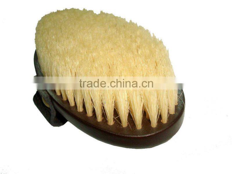 wooden and pure boar bristle mens hair brush