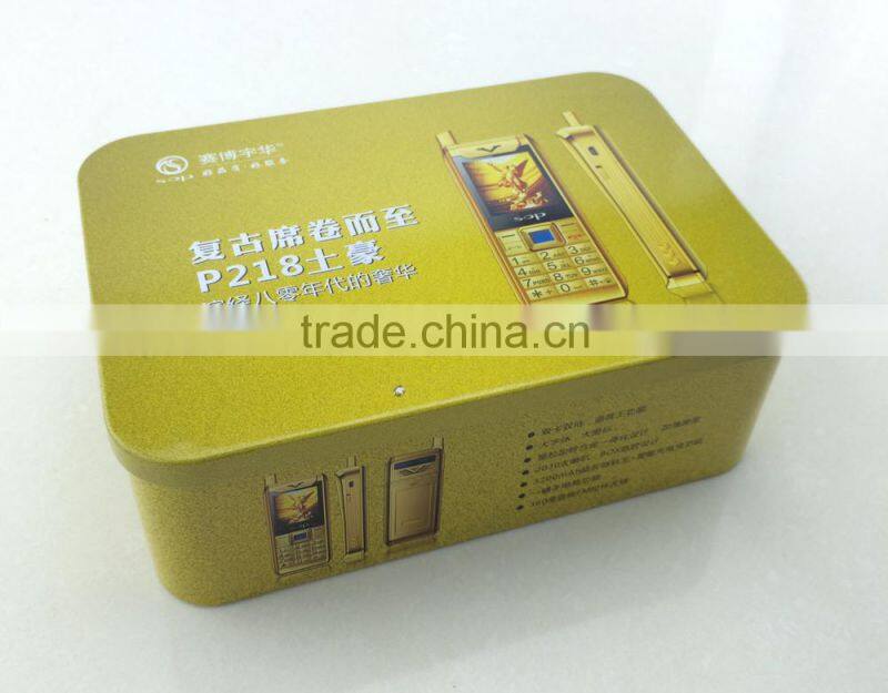 Luxury mobile phone tin cans