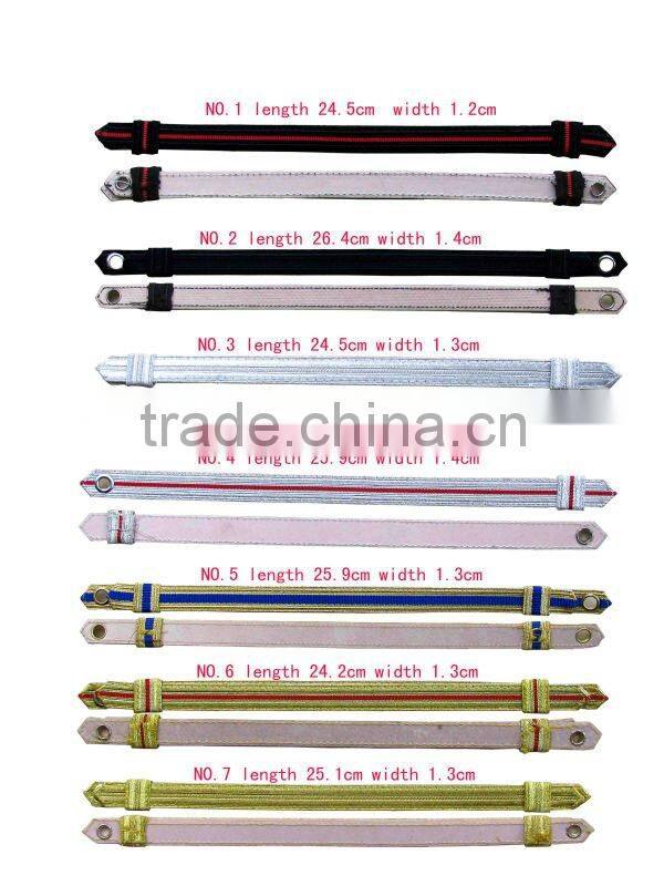 Military Aimy Police Airline Uniform Trimming Sleves Epaullettes Cap Badges Chevron Rank Mark