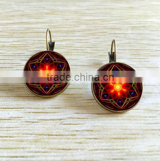 Most beautiful Chinese jewelry flower stud earrings