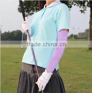 Purple Outdoor ports Golf Hiking Bicycle UV Protection Men Arm Sleeve
