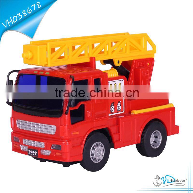 37cm Plastic Fire Lift up Truck Toy for kids 2016