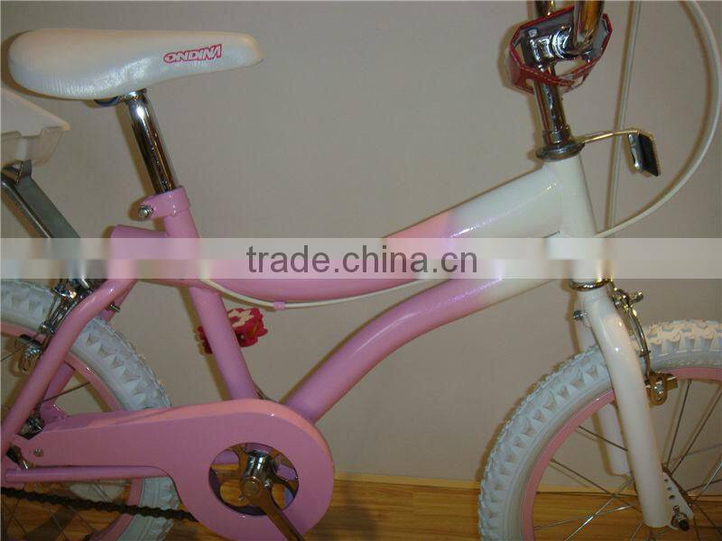 HH-K1640 16 inch pink best price children bicycle with baby seat