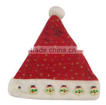 Various Sizes of Plush Santa Hat for adults in 2015 christmas eve