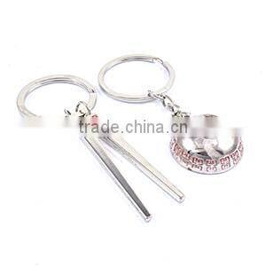 Wholesale Hot Salling Fahion Designs Tableware Shape Metal Keychain