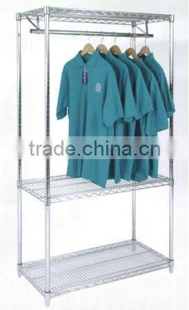 Chrome wire garment rack,wire clothing rack
