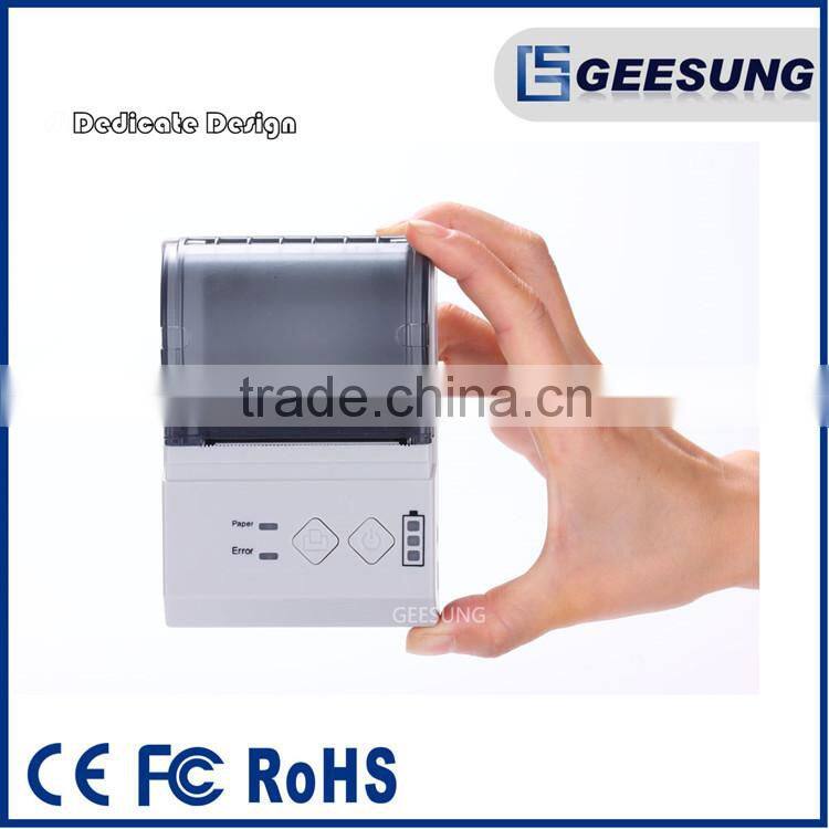 Portable android bluetooth printer 58mm bluetooth pocket printer