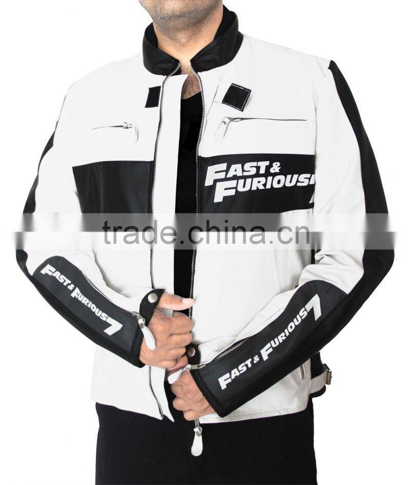 2015New fashion vin diesel fast and furious 7 jackets for mens motorbike leather jacket