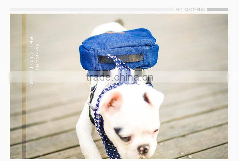 New Design Lovely Dog Denim Backpack, Outdoor Dog Carrier Bag