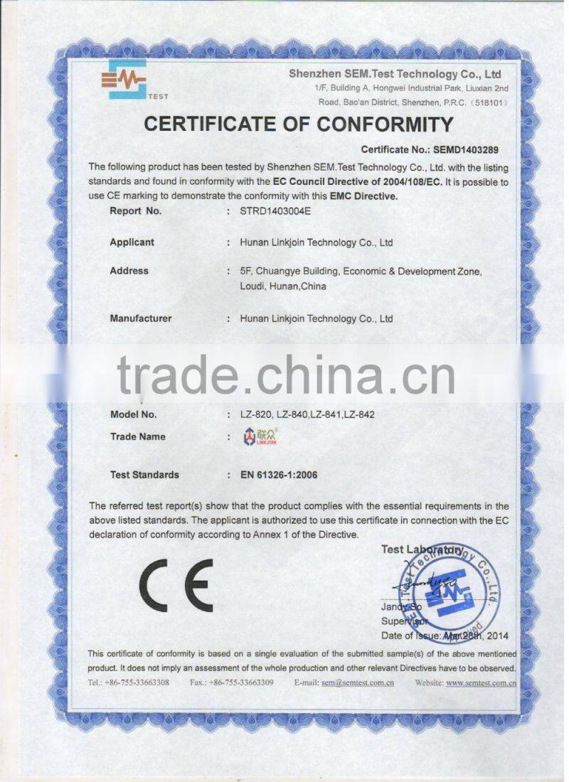 LINKJOIN LZ-820 magnetic fluxmeter flux meter manufacture flux testerwith CE Certification